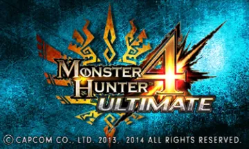 Monster Hunter 4G (Japan) screen shot title